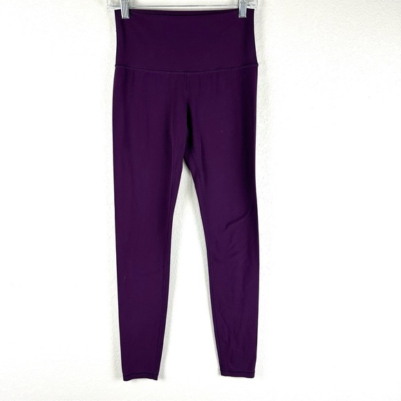 Ivivva by Lululemon Dark Purple Pull On Athletic Athleisure Leggings Size 14 - Picture 1 of 6